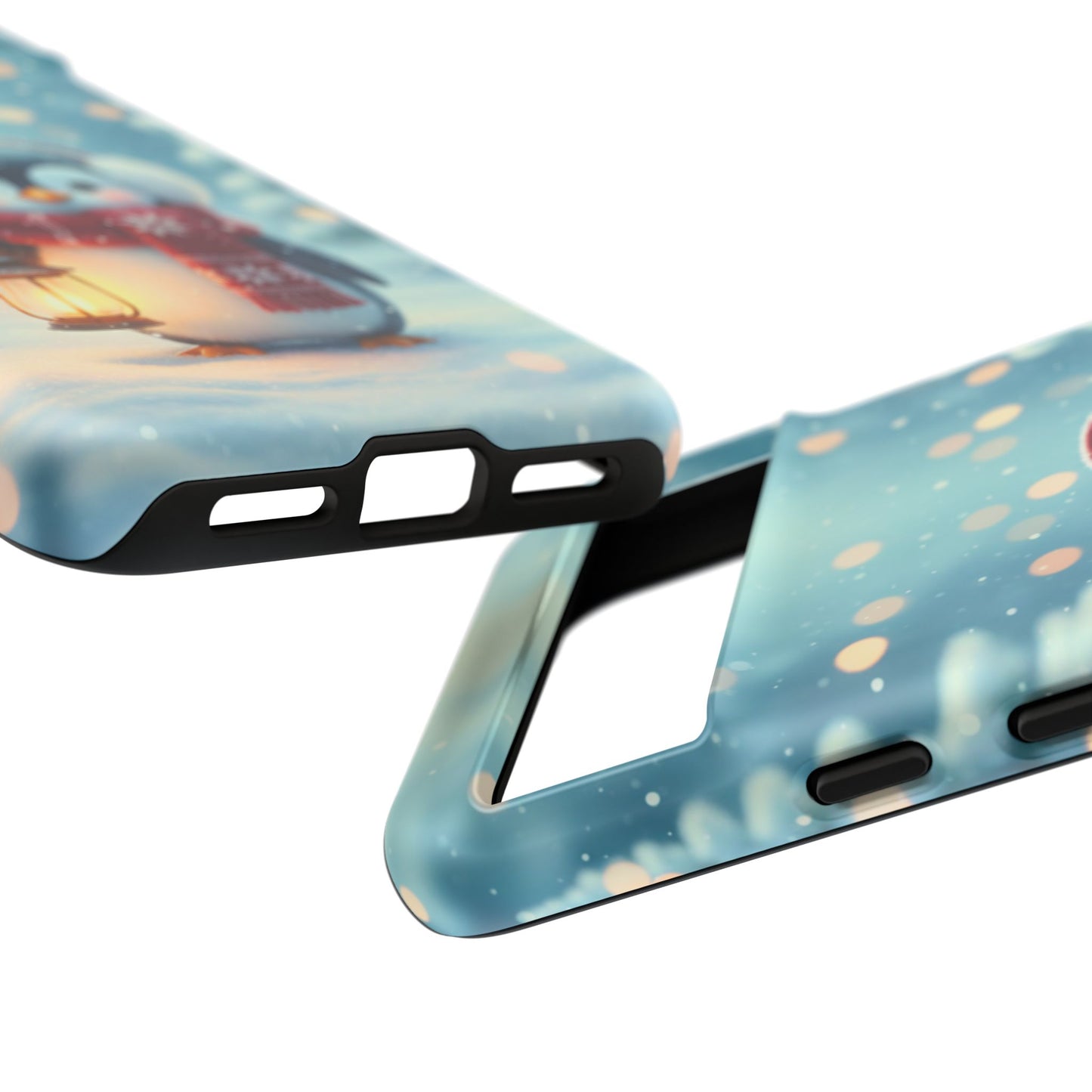 Christmas Snuggles Penguin Phone Case