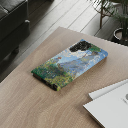 Tough Phone Case for iPhone, Samsung and Google Pixel - Monet, Woman with a Parasol - Madame Monet and Her Son (1875)