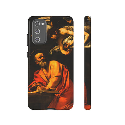 Tough Phone Case for iPhone, Samsung and Google Pixel - Caravaggio, Inspiration of St. Matthew (1602)