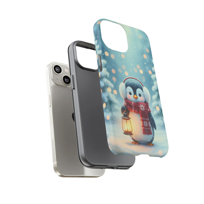 Christmas Snuggles Penguin Phone Case
