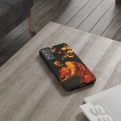Tough Phone Case for iPhone, Samsung and Google Pixel - Caravaggio, Inspiration of St. Matthew (1602)