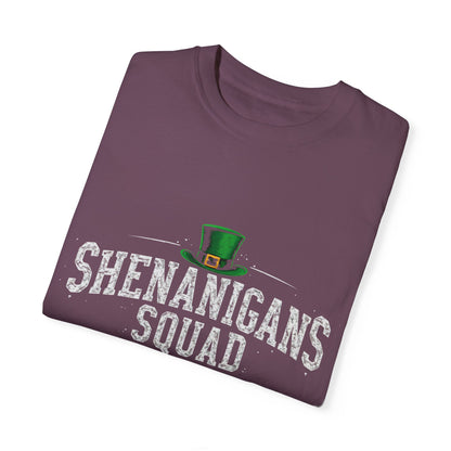 Comfort Colors 1717 Unisex Garment-Dyed T-shirt - Shenanigans Squad St. Patrick’s Day Design