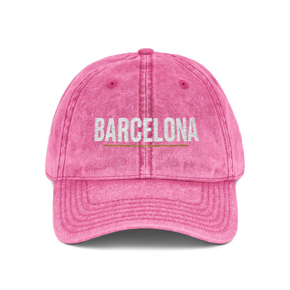 Barcelona Vintage Embroidered Dad Cap | Beach Cities Collection
