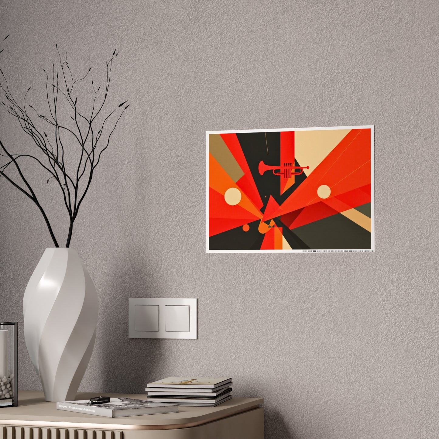 Jazz-Inspired Glossy Poster Art | Abstract Donna III