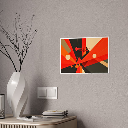 Jazz-Inspired Glossy Poster Art | Abstract Donna III