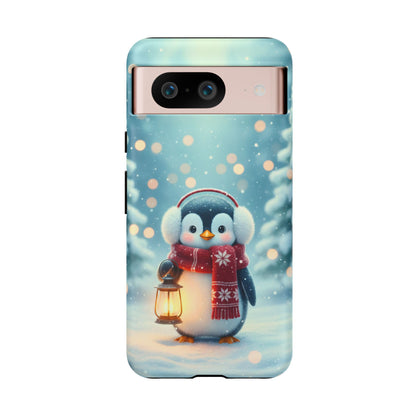 Christmas Snuggles Penguin Phone Case