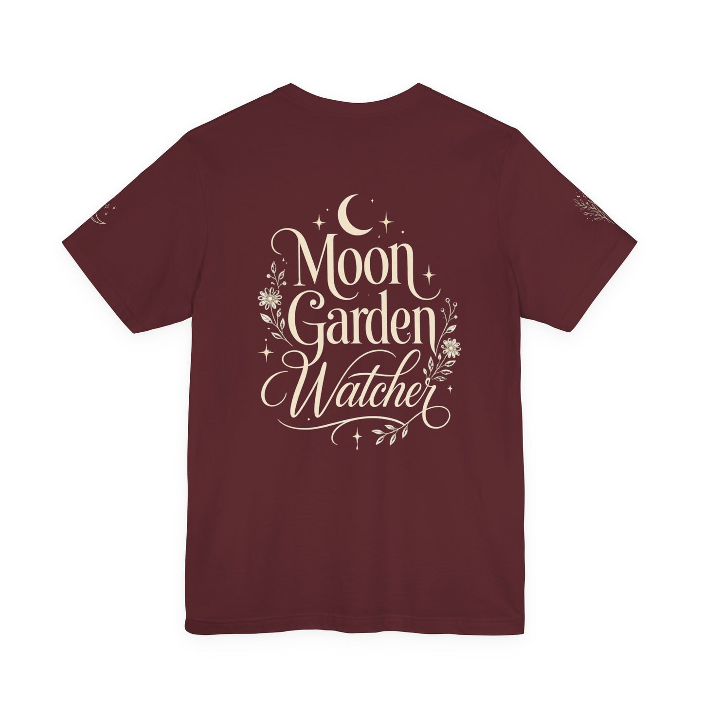 Moon Garden Watcher Cat Celestial Tee