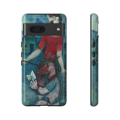 Tough Phone Case for iPhone, Samsung and Google Pixel - Chagall, The Angel and the Reader (1930)