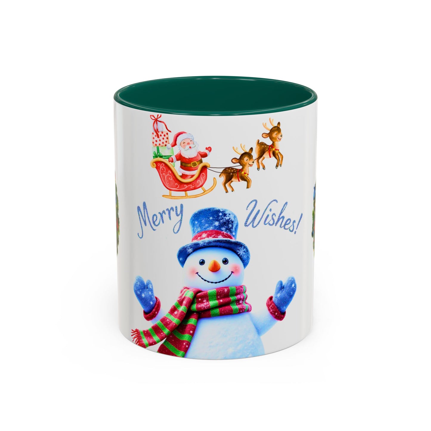 Merry Wishes Snowman Mug