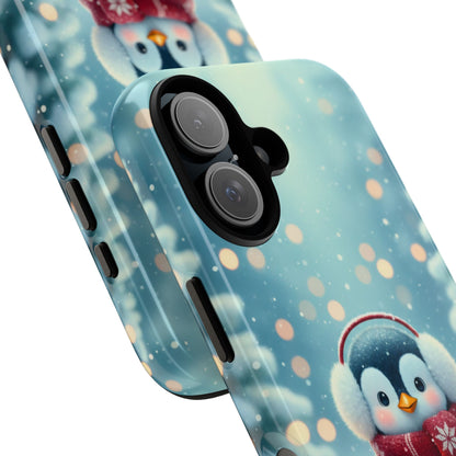 Christmas Snuggles Penguin Phone Case