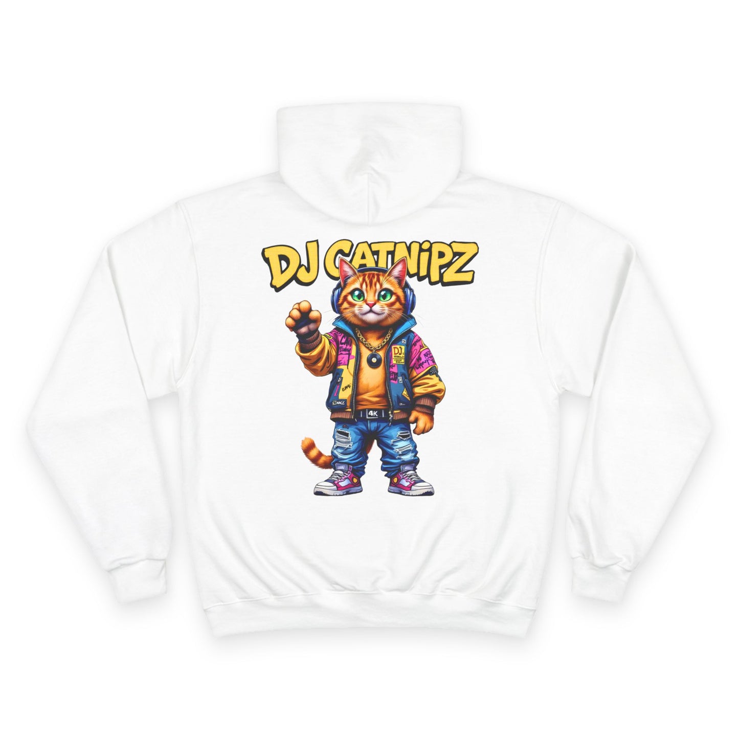 DJ CatNipZ Unisex Hoodie | Felinez Series | Champion S700 Hoodie Customized by DABPdesigns