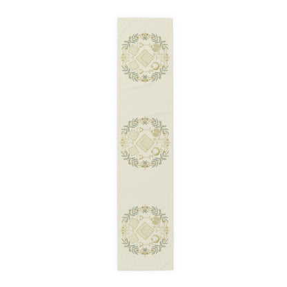 Pesach Sameach Table Runner Collection (v3) — Elegant Passover Seder Table Decor (16×72)