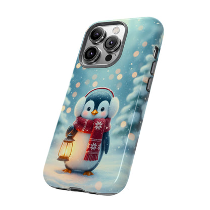 Christmas Snuggles Penguin Phone Case