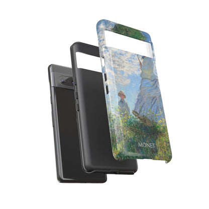 Tough Phone Case for iPhone, Samsung and Google Pixel - Monet, Woman with a Parasol - Madame Monet and Her Son (1875)