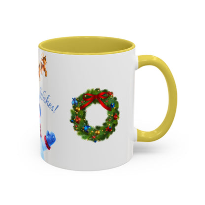 Merry Wishes Snowman Mug