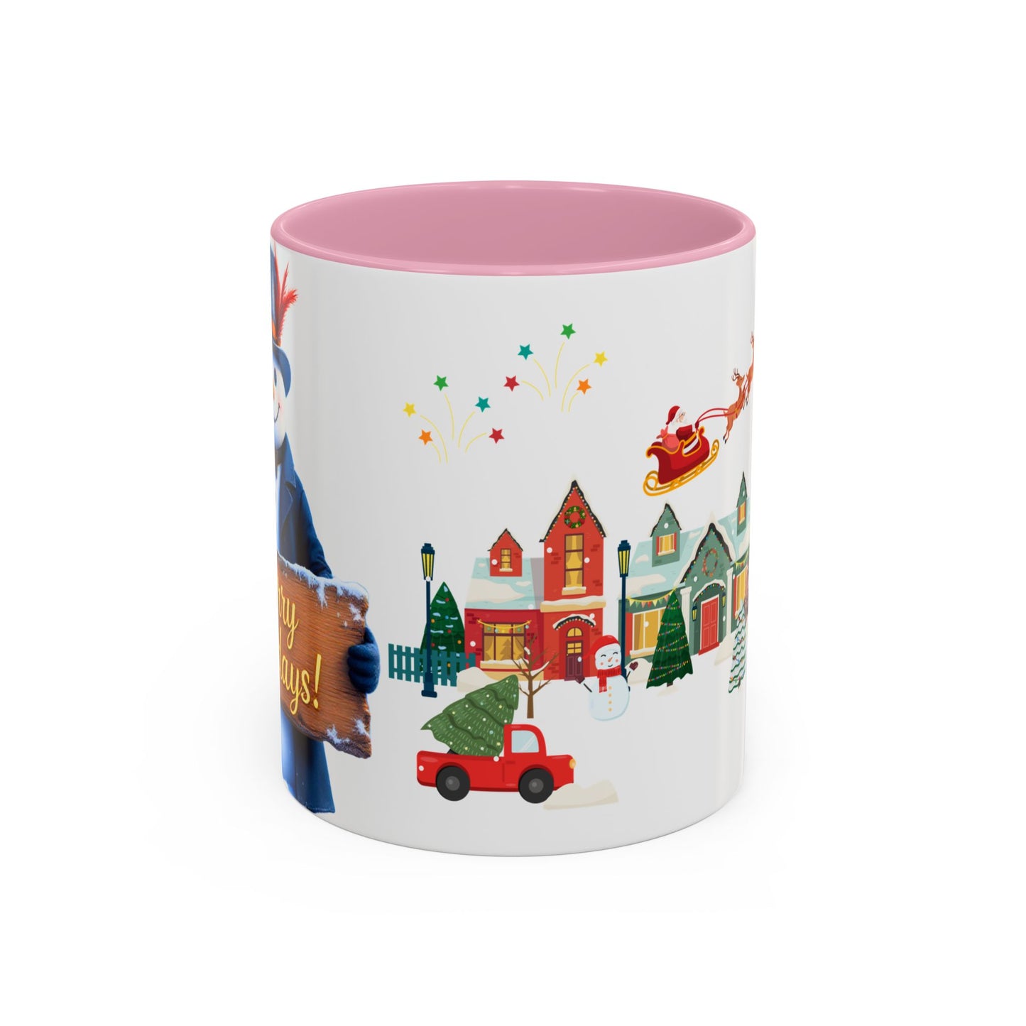 Merry Holidays Snowman Mug (v1)