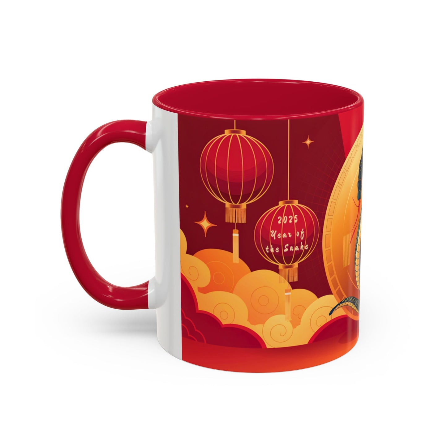 2025 Year of the Snake Chinese New Year Colorful Mug, 11oz (v5)