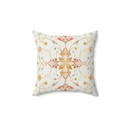 Celestial Elegance – Ornate Pastel Luxe Design Throw Pillow