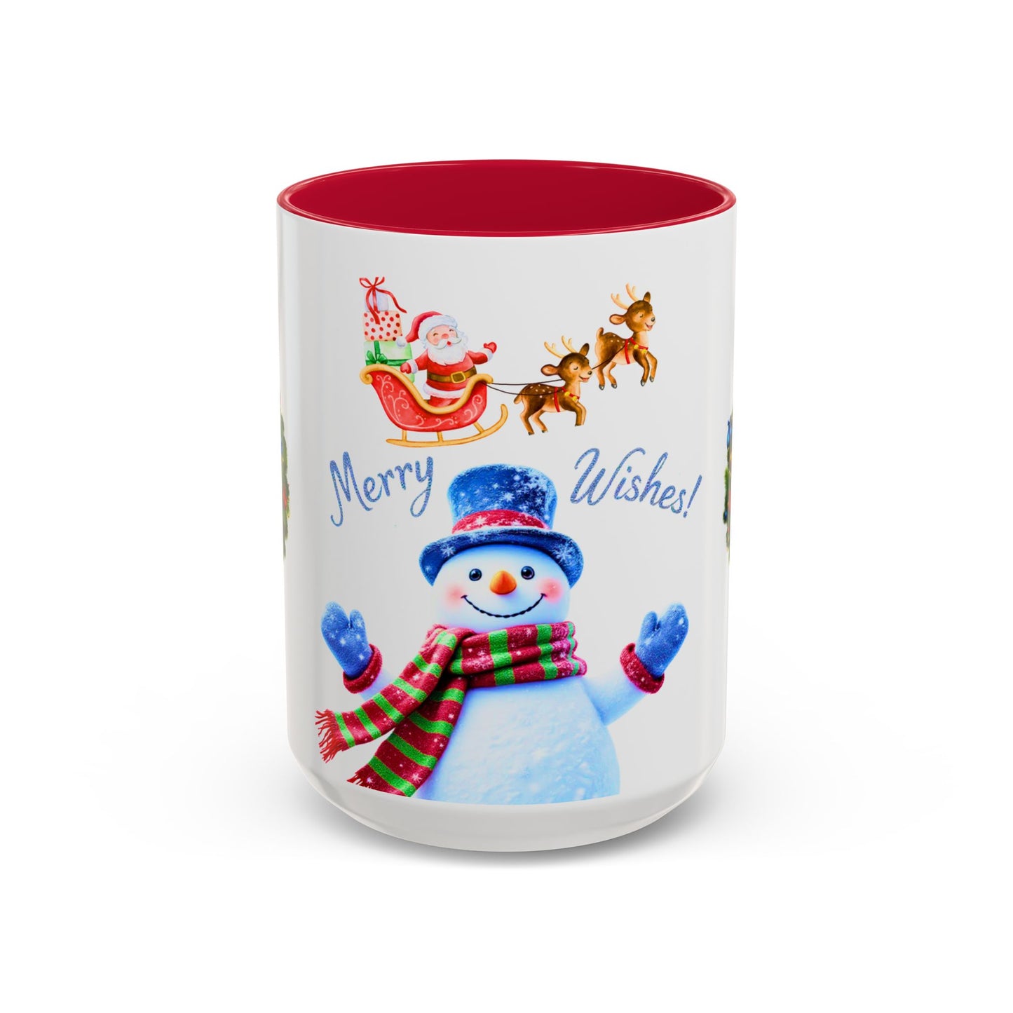 Merry Wishes Snowman Mug