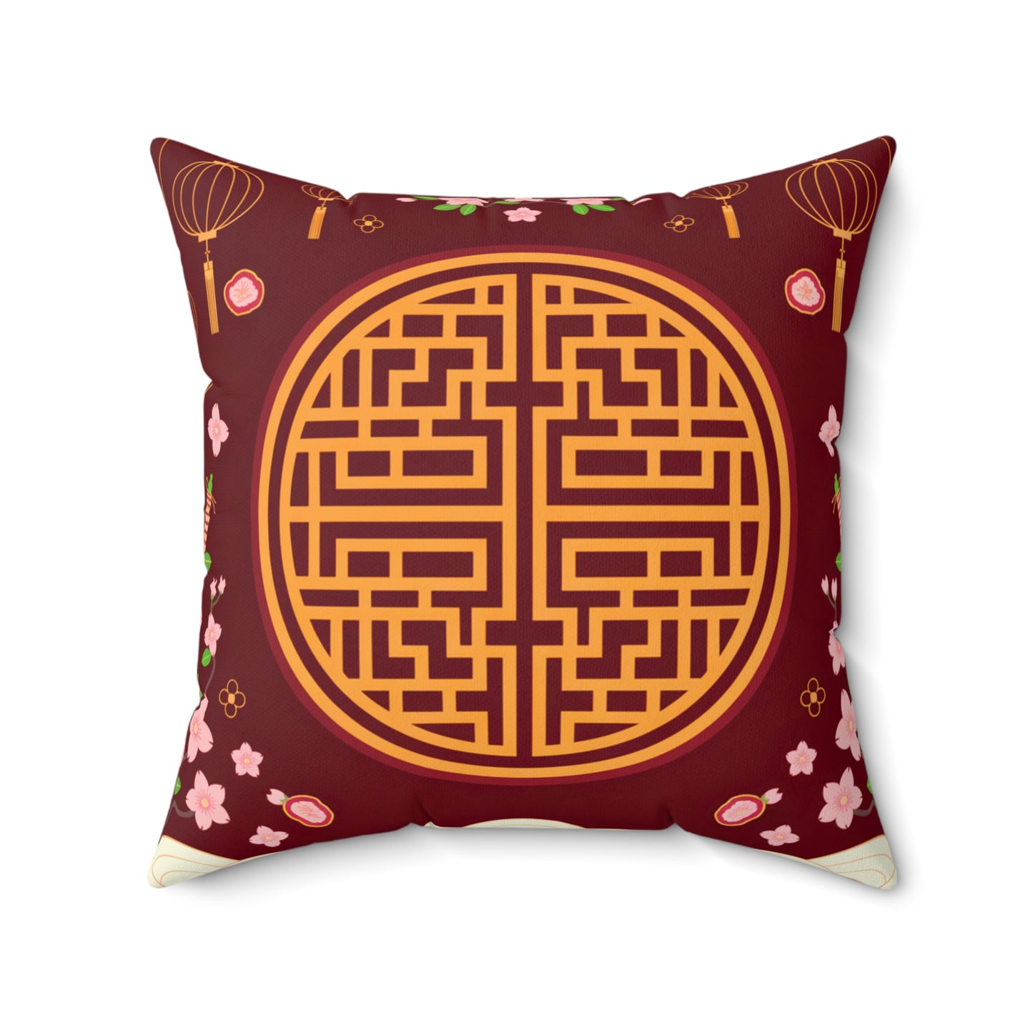 Chinese New Year Throw Pillow (v10)