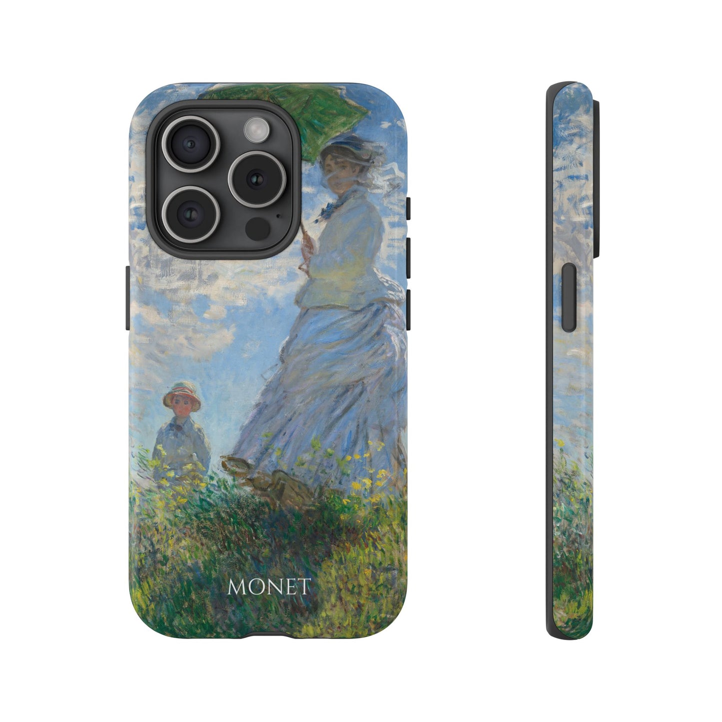 Tough Phone Case for iPhone, Samsung and Google Pixel - Monet, Woman with a Parasol - Madame Monet and Her Son (1875)