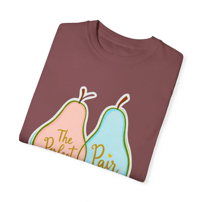 Comfort Colors 1717 Unisex Garment-Dyed T-shirt - "The Perfect Pair" Cute Pear-Themed Design (v1)