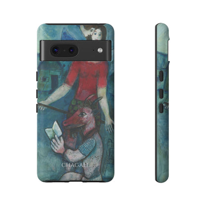 Tough Phone Case for iPhone, Samsung and Google Pixel - Chagall, The Angel and the Reader (1930)