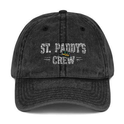 St. Paddy’s Crew Vintage Dad Hat - Embroidered for St. Patrick's Day