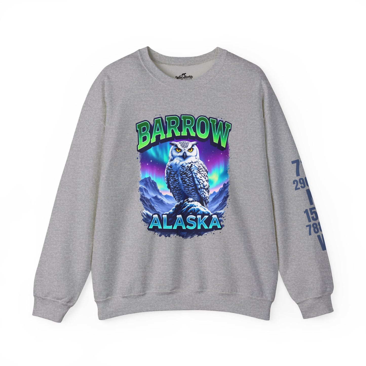 Barrow Owl Cotton Crewneck Sweatshirt | Wild Alaska Series Edition 🦅🇨🇦