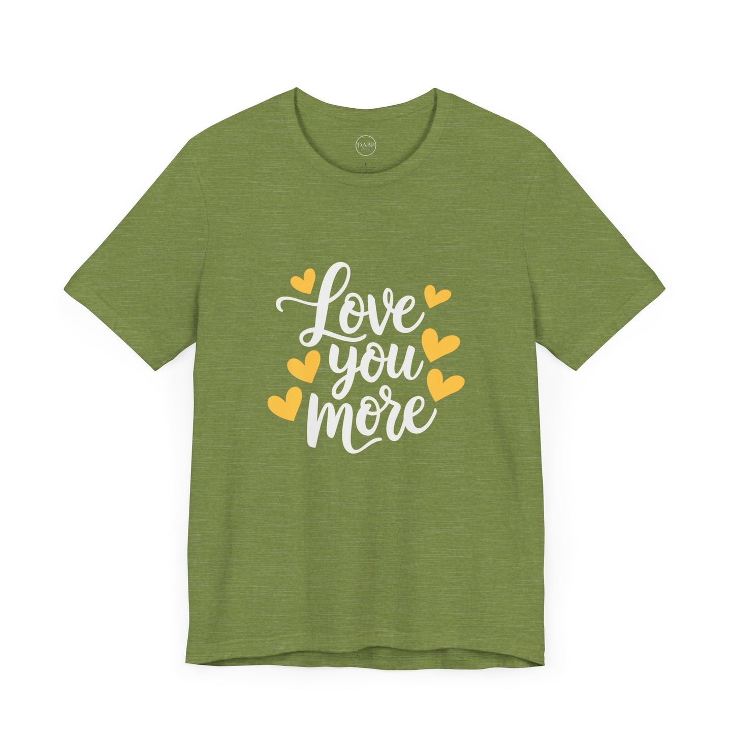 Bella+Canvas · 3001 Unisex Jersey Short Sleeve Tee - Love You More Romantic Valentine's Day Design [Color Set 2]