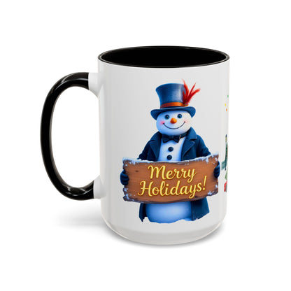 Merry Holidays Snowman Mug (v1)