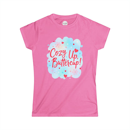 T-shirt doux pour femme Cozy Up Buttercup