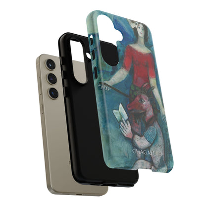 Tough Phone Case for iPhone, Samsung and Google Pixel - Chagall, The Angel and the Reader (1930)
