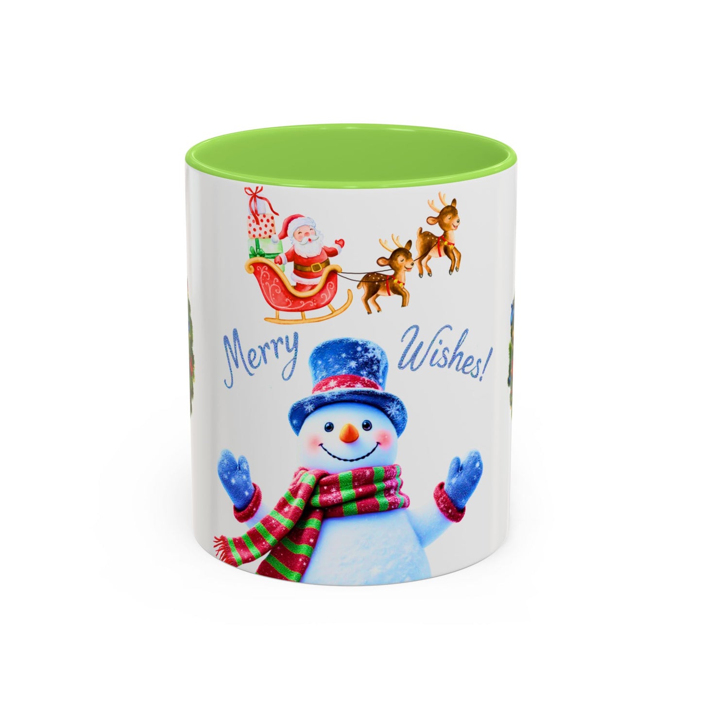 Merry Wishes Snowman Mug