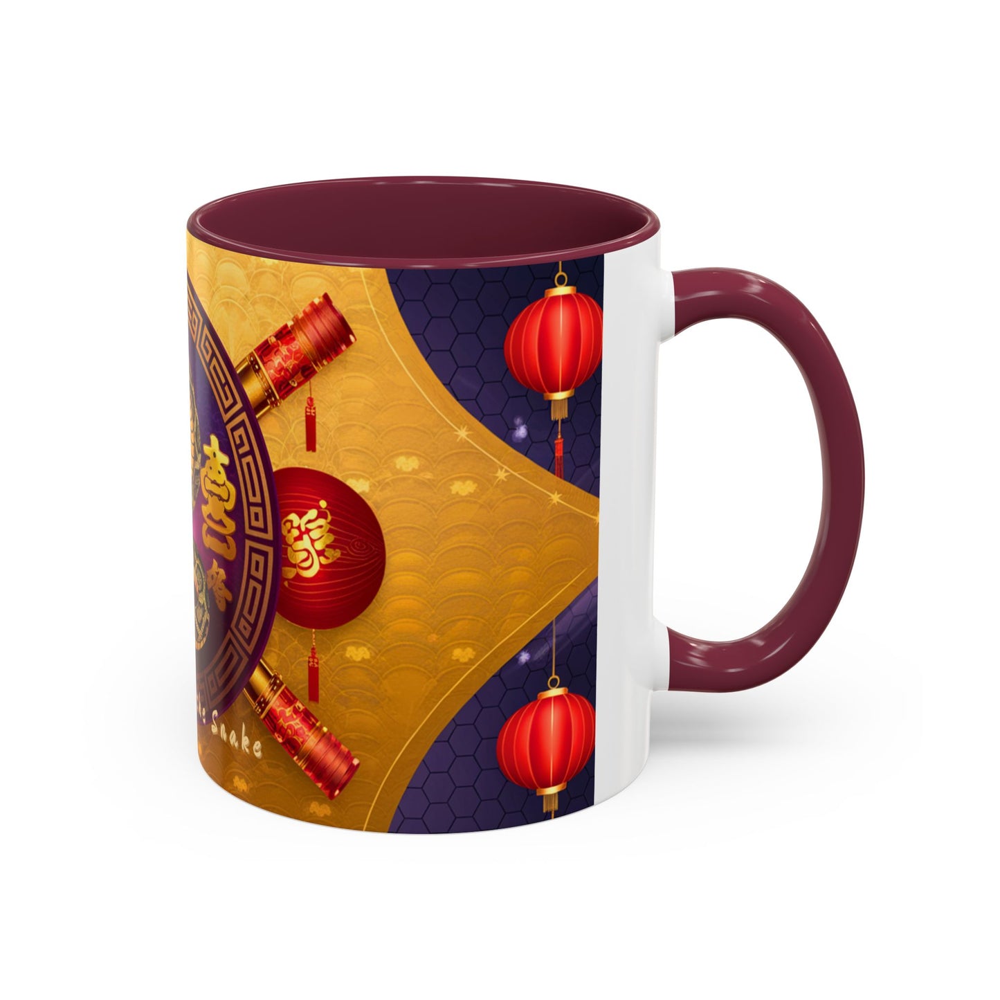 2025 Year of the Snake Chinese New Year Colorful Mug, 11oz (v1)