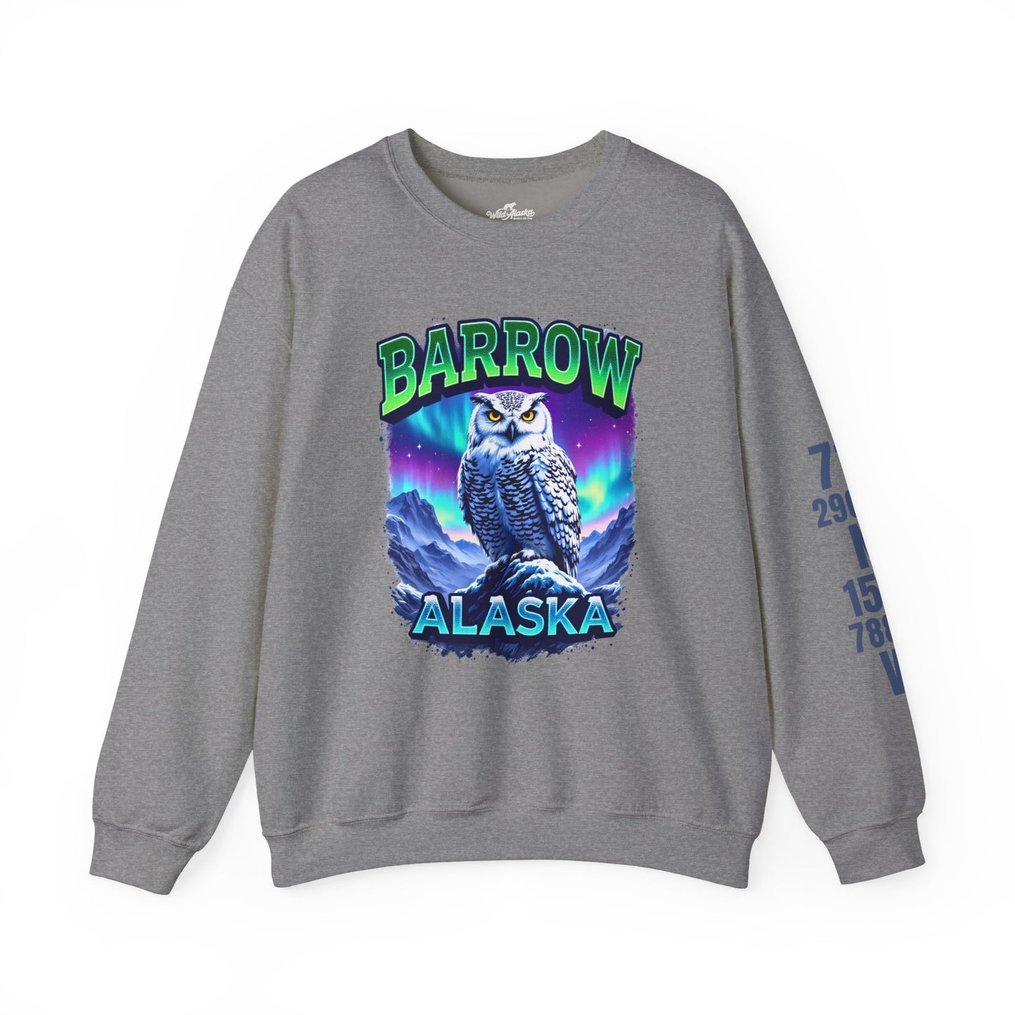 Barrow Owl Cotton Crewneck Sweatshirt | Wild Alaska Series Edition 🦅🇨🇦