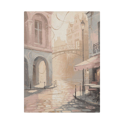 Morning Light Over a Paris Café Terrace (Canvas)