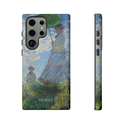 Tough Phone Case for iPhone, Samsung and Google Pixel - Monet, Woman with a Parasol - Madame Monet and Her Son (1875)