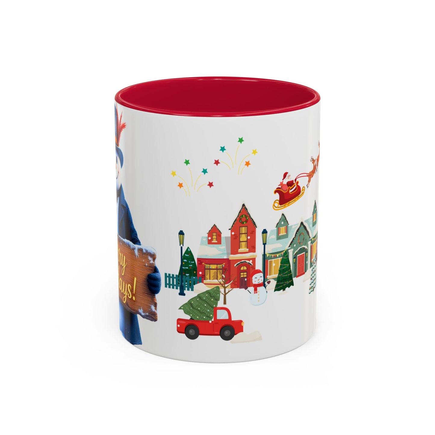Merry Holidays Snowman Mug (v1)