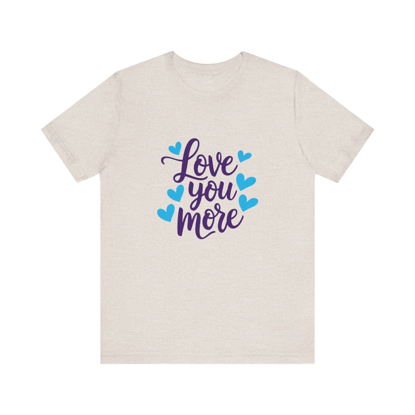 Bella+Canvas · 3001 Unisex Jersey Short Sleeve Tee - Love You More Romantic Valentine's Day Design [Color Set 1]