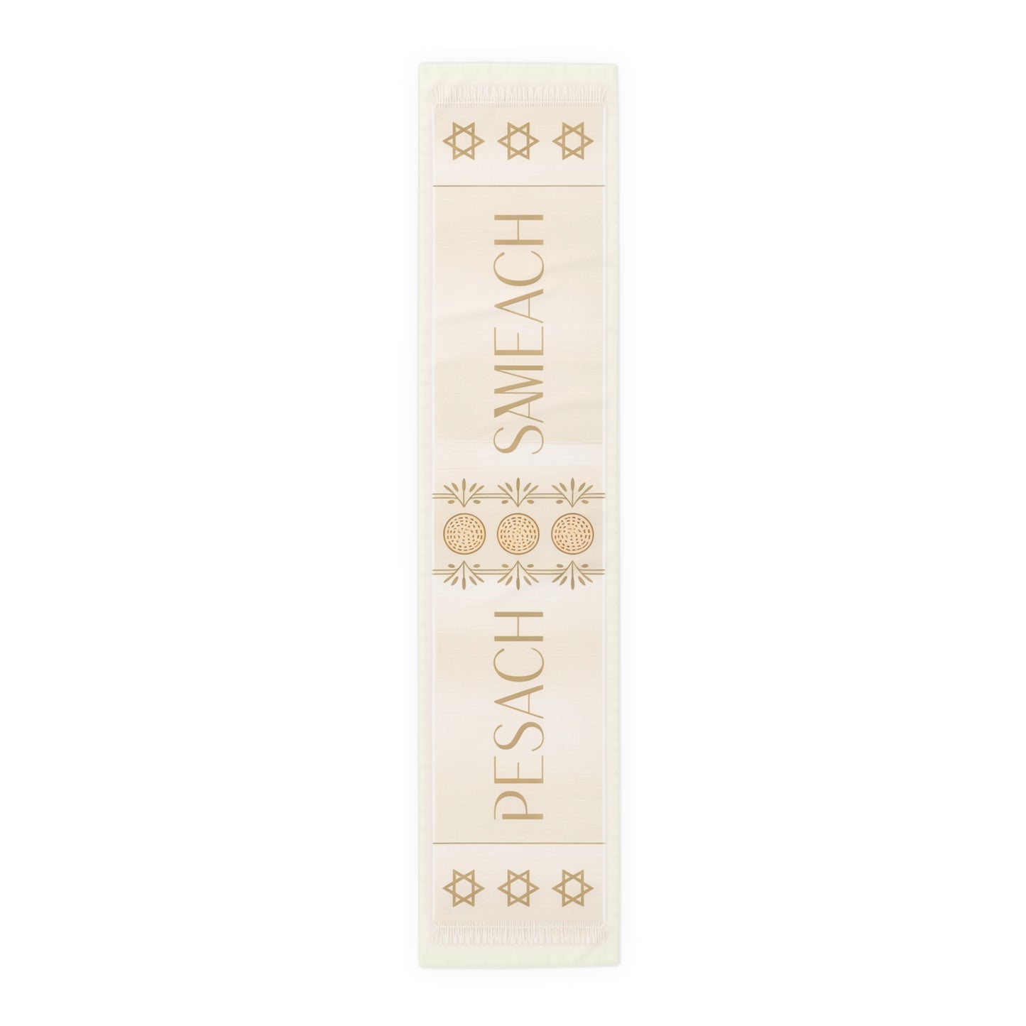 Pesach Sameach Table Runner Collection (v1) — Elegant Passover Seder Table Decor (16×72)