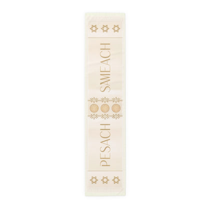 Pesach Sameach Table Runner Collection (v1) — Elegant Passover Seder Table Decor (16×72)