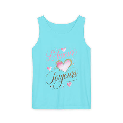Comfort Colors® 9360 Women's Garment-Dyed Tank Top - L’Amour Toujours – Romantic French Love Design