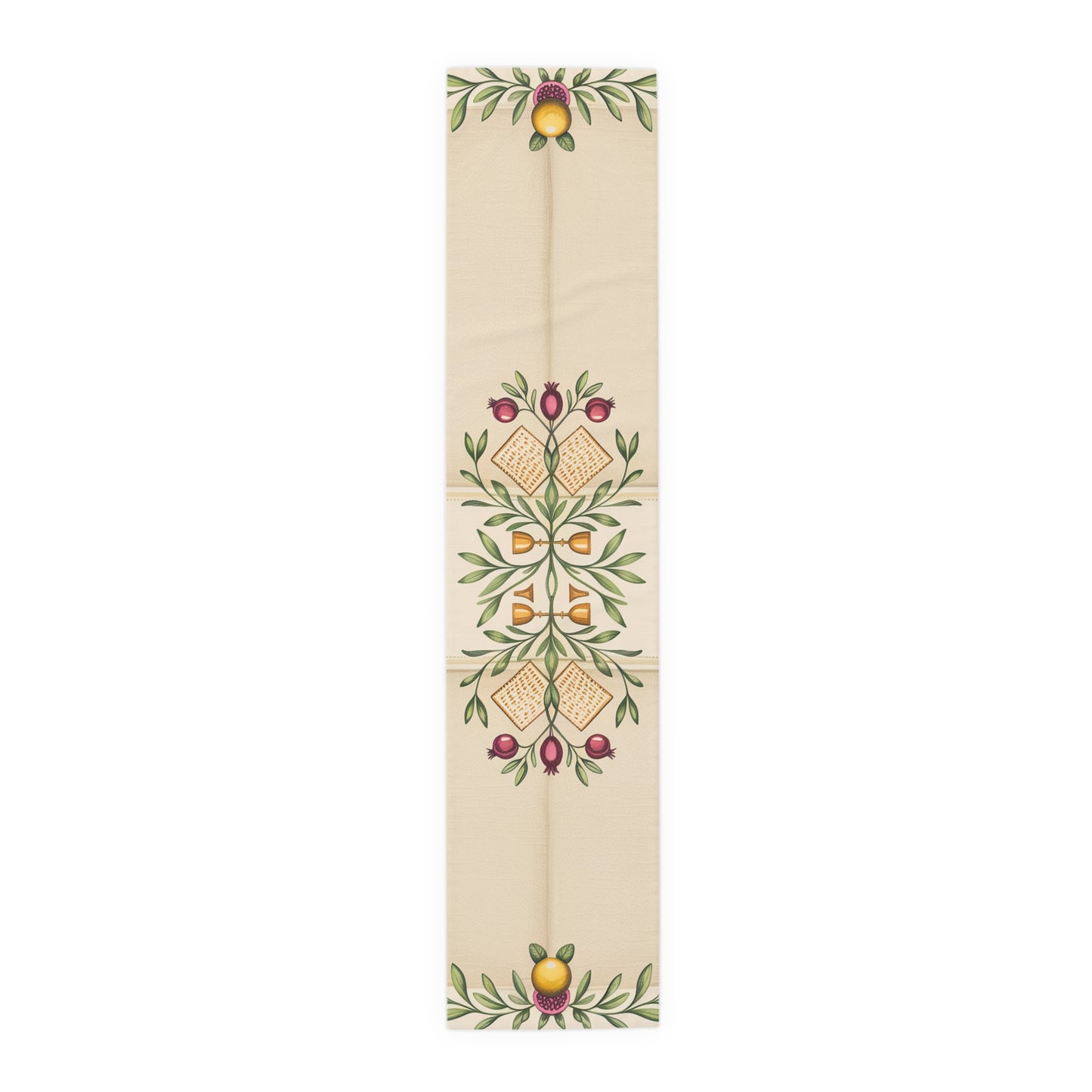 Pesach Sameach Table Runner Collection (v2) — Elegant Passover Seder Table Decor (16×72)