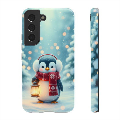 Christmas Snuggles Penguin Phone Case