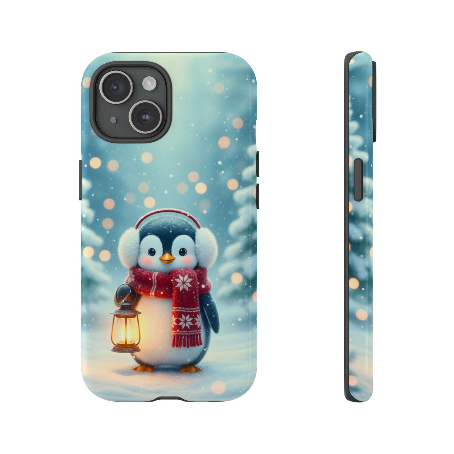 Christmas Snuggles Penguin Phone Case