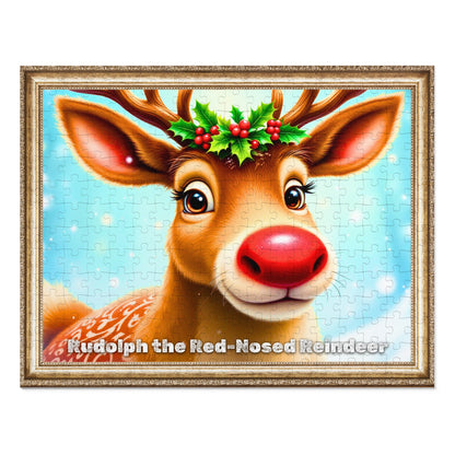 Rudolph’s Cheerful Glow Jigsaw Puzzle – The Holiday Star