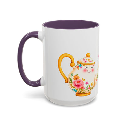 You're My Perfect Blend - Floral Accent Ceramic Mug (11oz, 15oz)