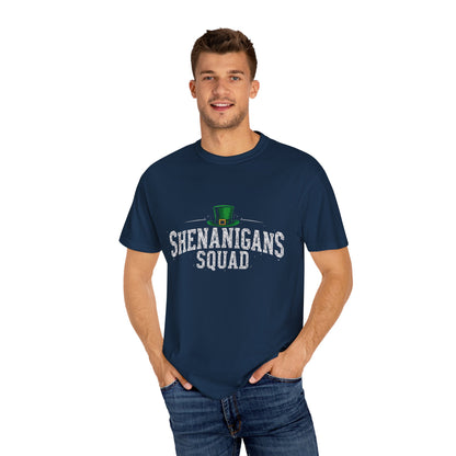 Comfort Colors 1717 Unisex Garment-Dyed T-shirt - Shenanigans Squad St. Patrick’s Day Design