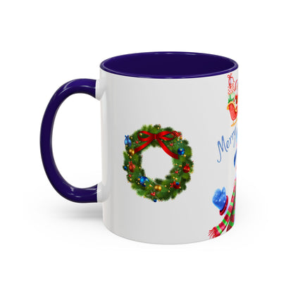 Merry Wishes Snowman Mug